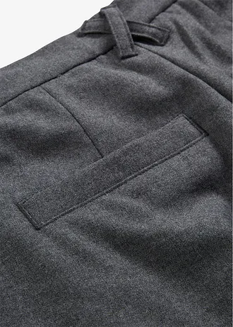 Kalhoty se záhyby v pase • antracitový melír • bonprix obchod