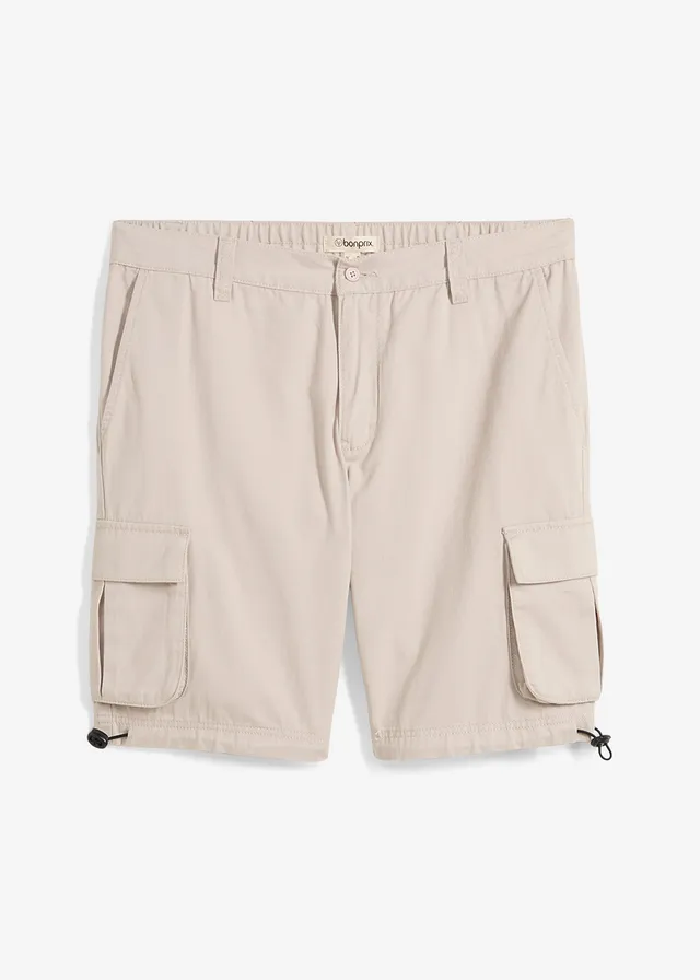 Cargo bermuda met comfortabele band, regular fit