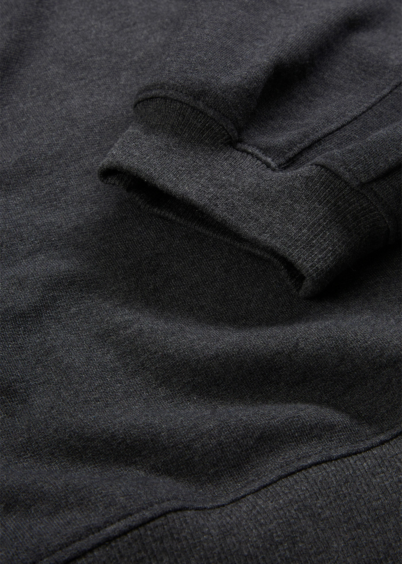 Oversize mikina z čisté bavlny • antracitový melír • bonprix obchod