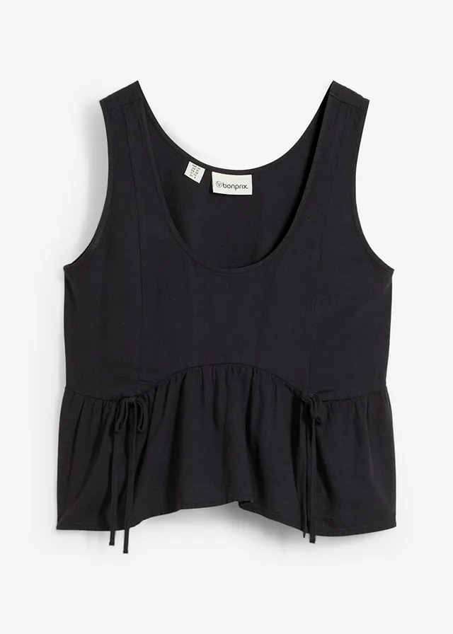 Blouse in een luchtige linnenmix