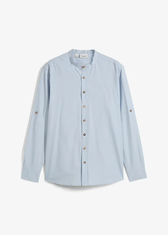 Krojová košeľa s vyhrnutými rukávmi Krojová košeľa s vyhrnutými rukávmi