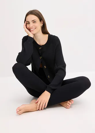 Colanți seamless, cu efect de modelare • negru • magazin bonprix