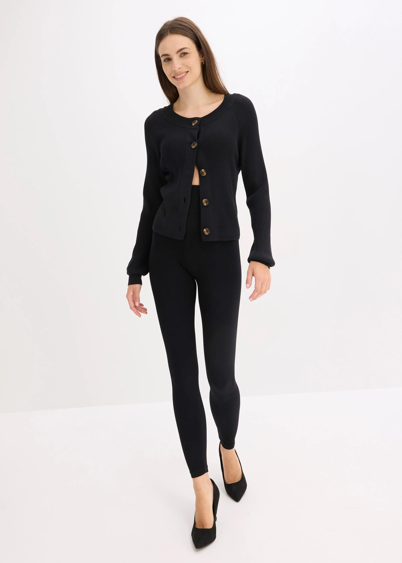 Corrigerende naadloze legging • zwart • bonprix online shop