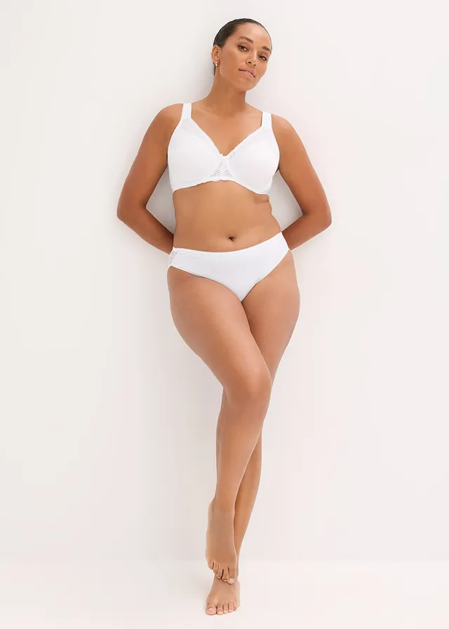 Soutien-gorge minimiseur avec bretelles rembourrées, Couleur: blanc