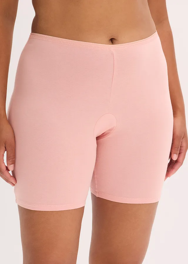 Lange damesboxer met biologisch katoen (set van 3), Kleur: antiek roze-leisteengrijs-wit