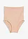 Bezešvé stahovací kalhotky s vysokým pasem, střední tvarující efekt, barva: matně béžová