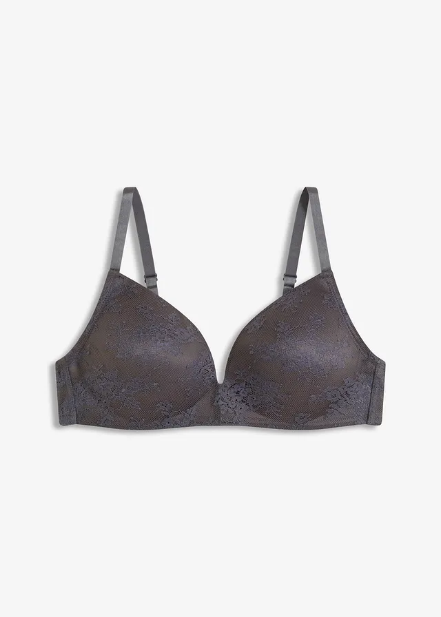 Sutien cu cupe, fără armătură, cu dantelă fină