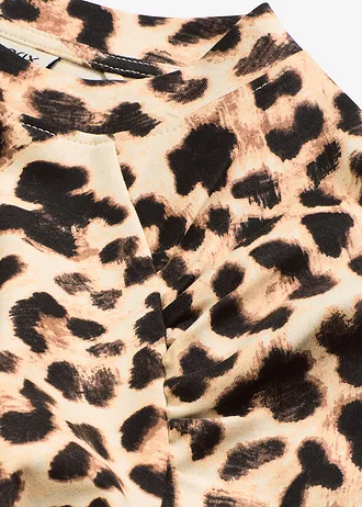 Mikina z čistej bio bavlny • čierna-béžová leopardia potlačená • obchod bonprix