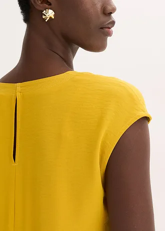 Šaty ze strukturovaného materiálu • zlatohnědá • bonprix obchod