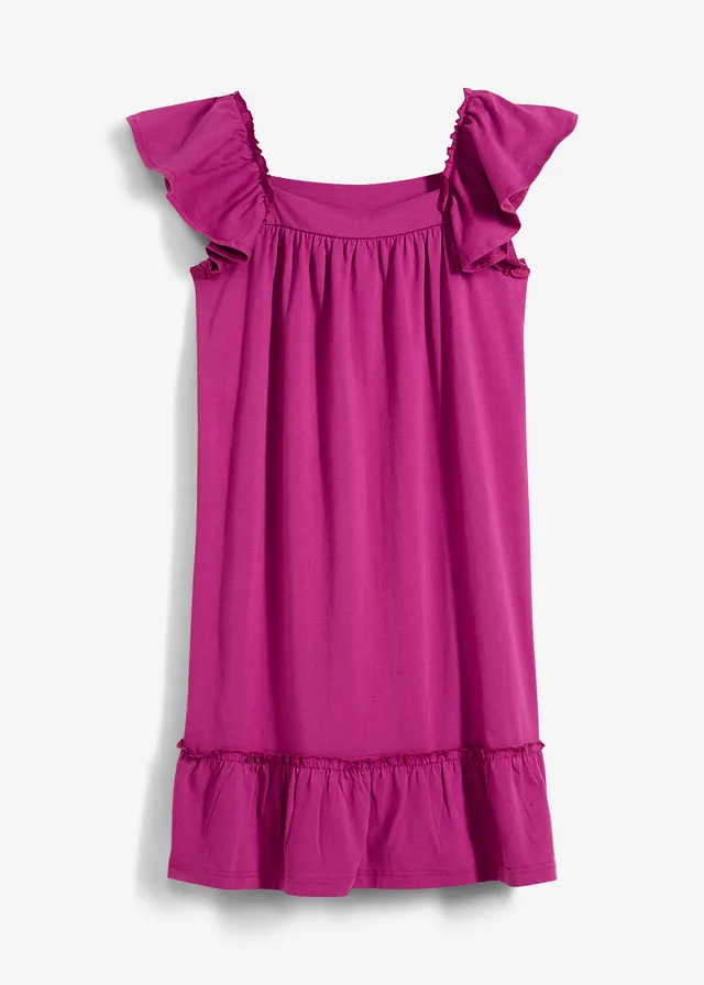 Jersey jurk in een elastische katoenmix