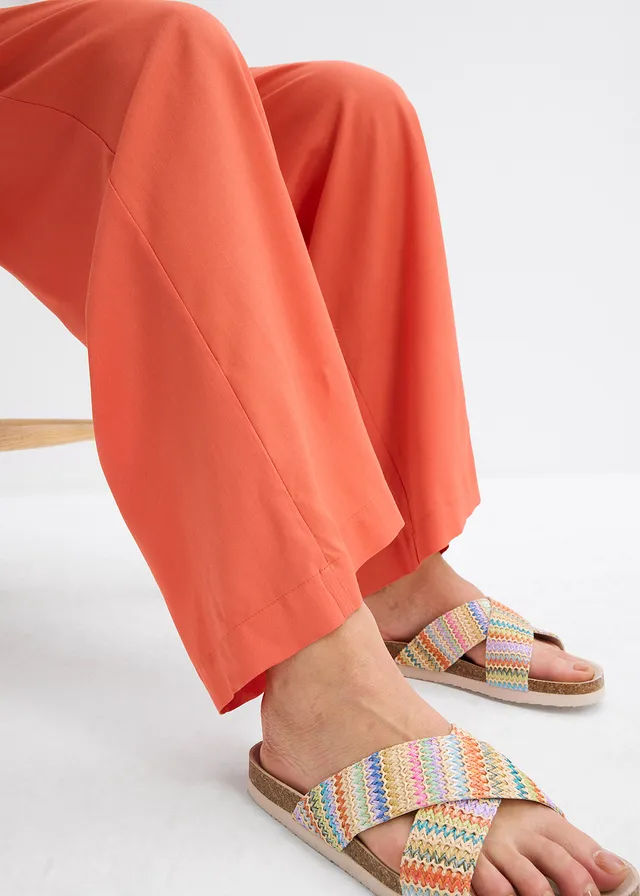 Wijde palazzo broek met comfortband • kaneelrood • product-page.page-title-suffix