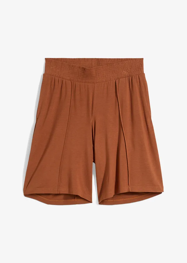 Bermuda en jersey à taille élastiquée