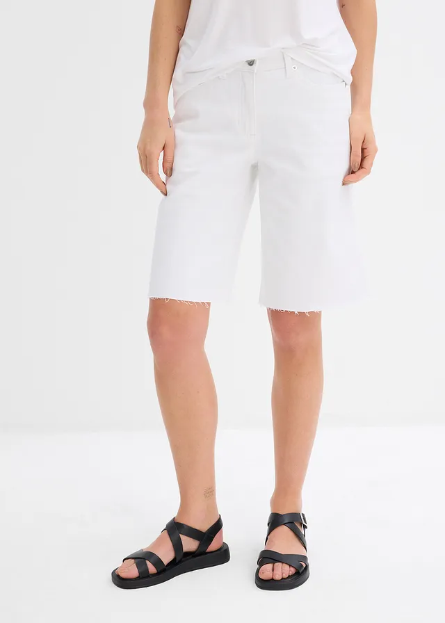 Bermuda met open onderkant • wit • product-page.page-title-suffix