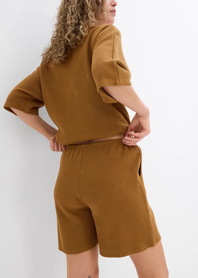 Short texturé 100% coton • cognac • product-page.page-title-suffix