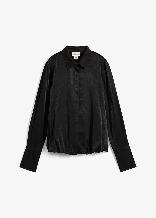 Saténová blúzka z viskózového mixu