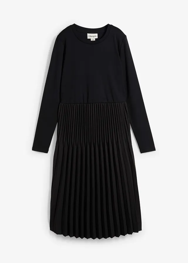 Rochie midi din material cu viscoză