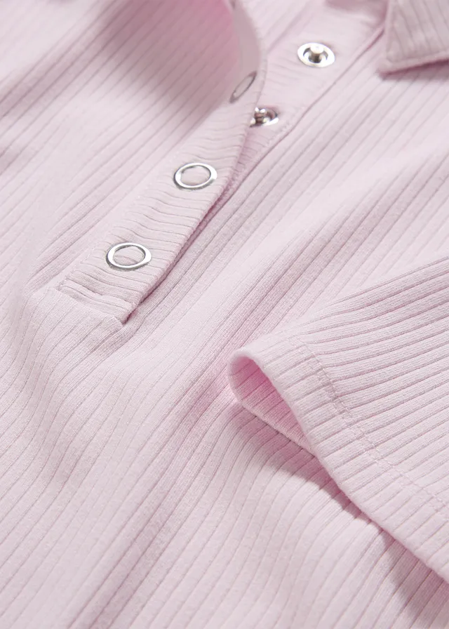 Polo en viscose extensible • mauve poudré • product-page.page-title-suffix
