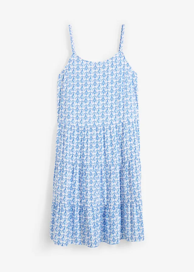 Rochie cu bretele din viscoză fluidă