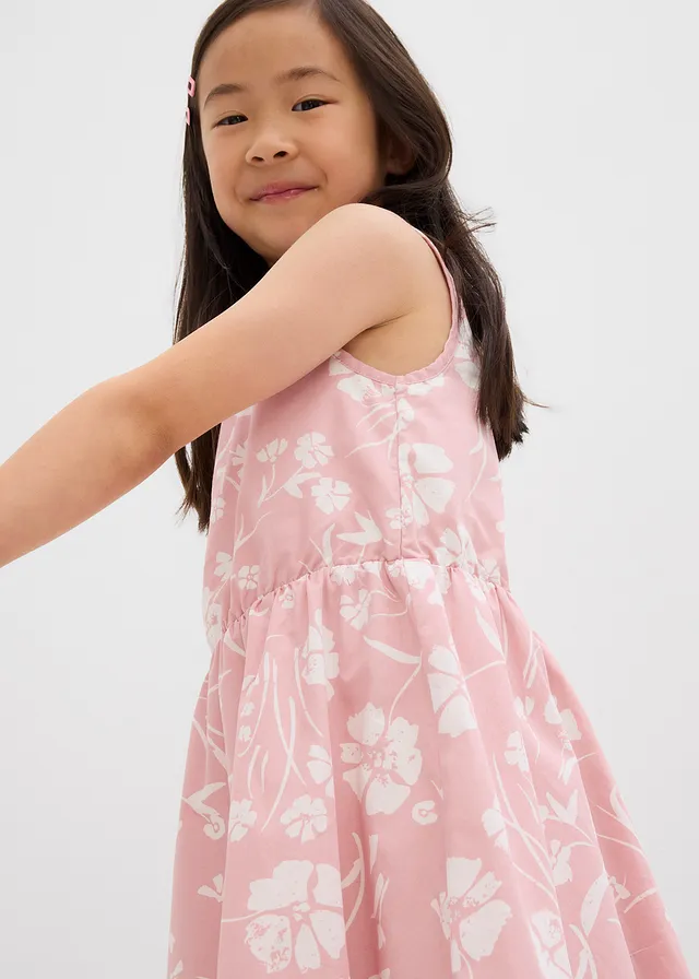 Jurk en bolero van katoen (2-dlg. set) • asroze-naturel gebloemd • product-page.page-title-suffix