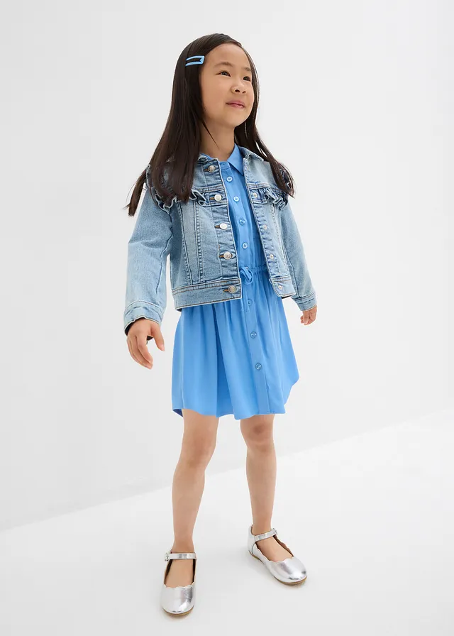 Blousejurk van soepele viscose • middenblauw • product-page.page-title-suffix