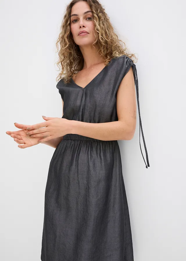 Robe en Lyocell lisse • noir denim • product-page.page-title-suffix