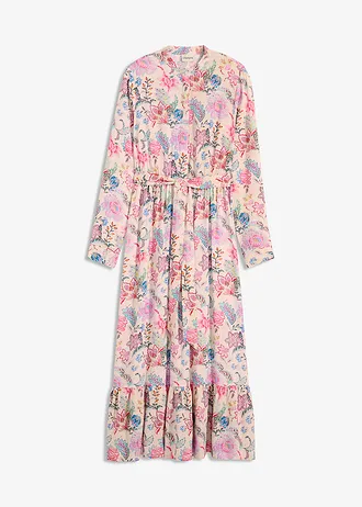 Robe longue à imprimé floral • magenta à fleurs • Boutique bonprix