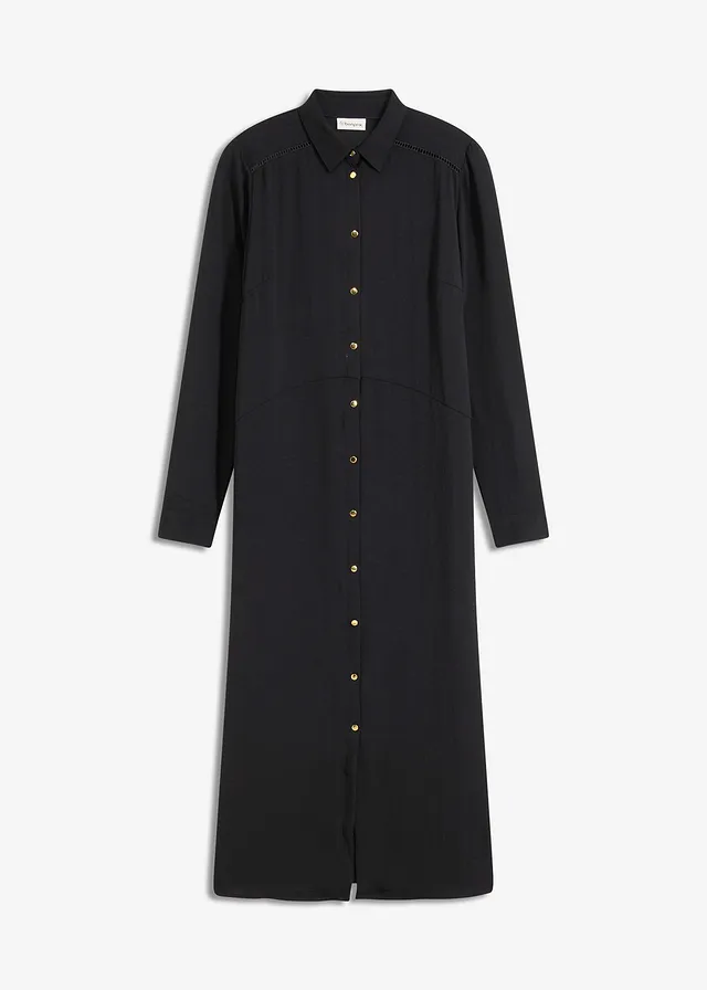 Rochie-cămașă cu bandă din dantelă