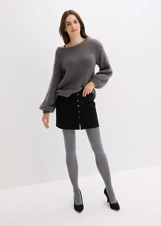 Lot de 2 collants 80den • noir/gris • Boutique bonprix