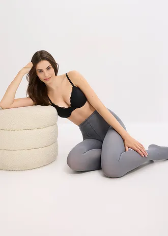 Lot de 2 collants 80den • noir/gris • Boutique bonprix