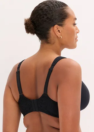 Bezešvá podprsenka z měkkého modalu, barva: černá