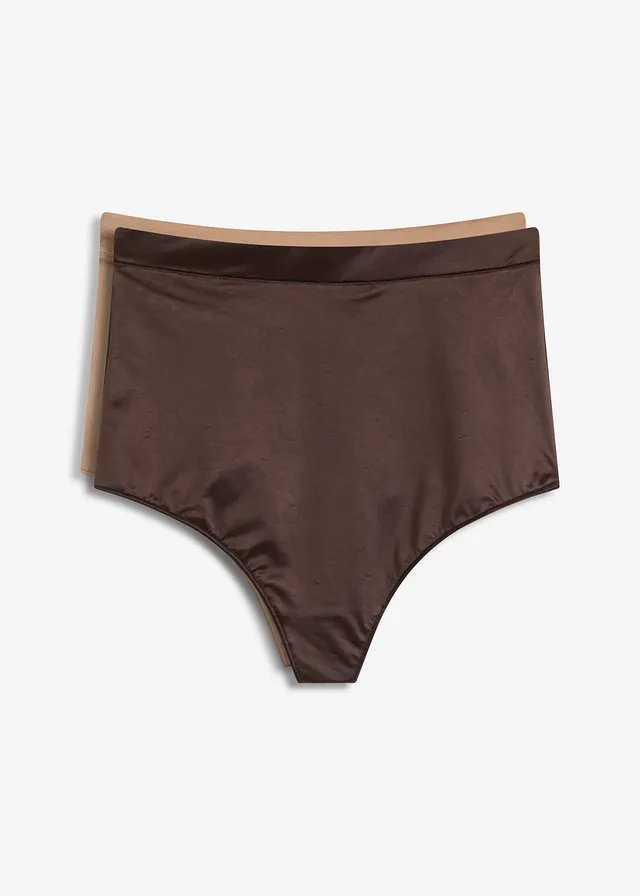 Sťahovacie nohavičky z lesklého materiálu s ľahko tvarujúcim efektom (2 ks)