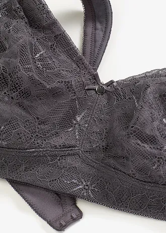 Odlehčující podprsenka bez kostic, s polstrovanými ramínky • břidlicově šedá • bonprix obchod