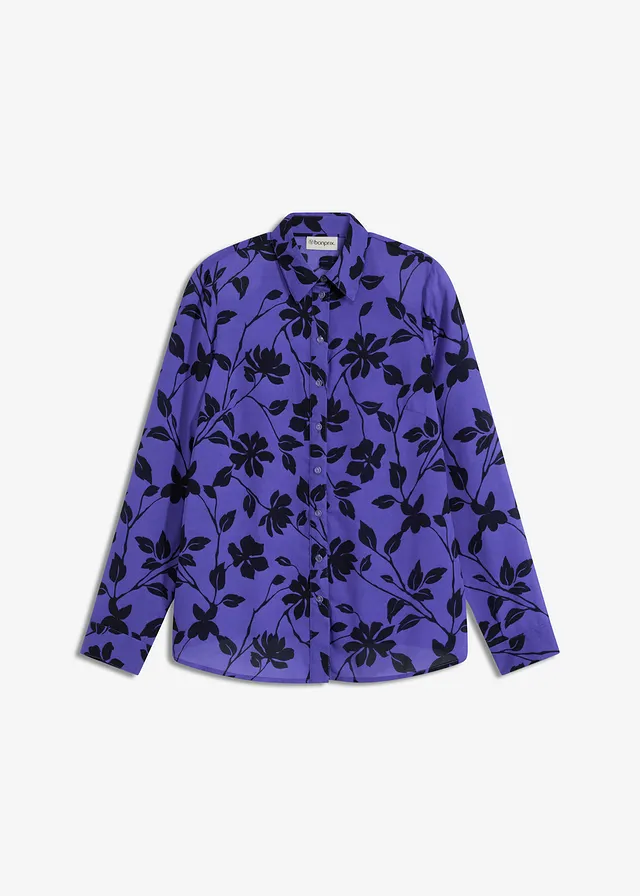 Potlačená šifónová blúzka