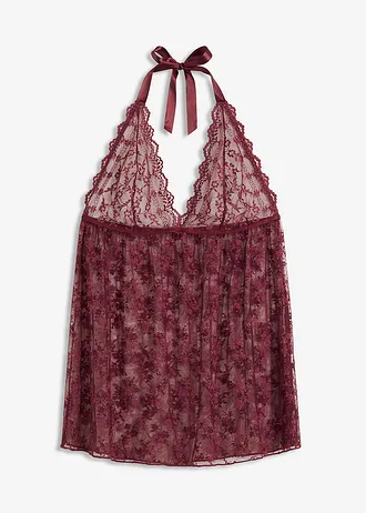 Nuisette dos nu en dentelle • bordeaux • Boutique bonprix