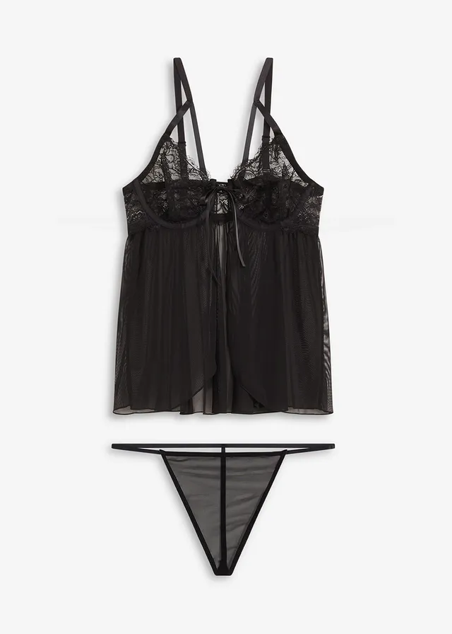 Babydoll + string (set/2piese)