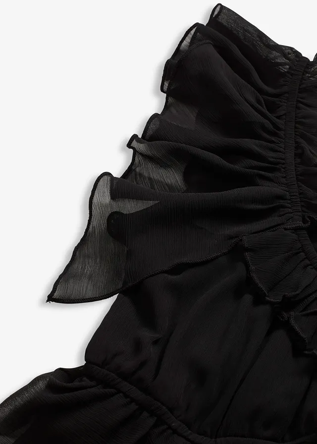 Jurk van chiffon in A-lijn • zwart • product-page.page-title-suffix