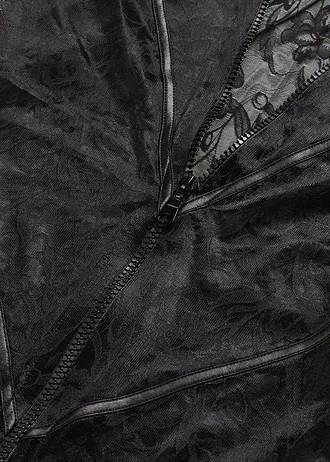 Krajkové šaty se zapínáním na zip • černá • bonprix obchod