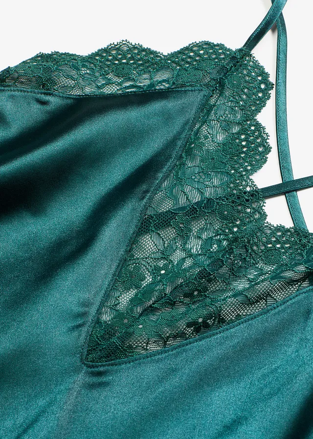 Nuisette en satin • vert foncé • product-page.page-title-suffix