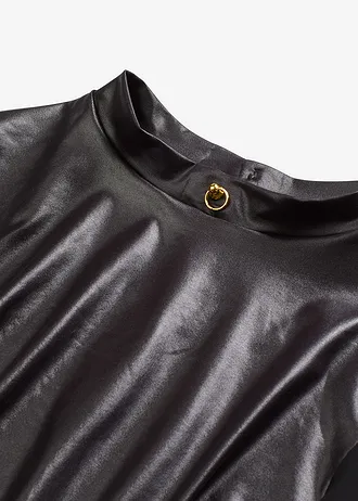 Body-string wet look ouvert • noir • Boutique bonprix