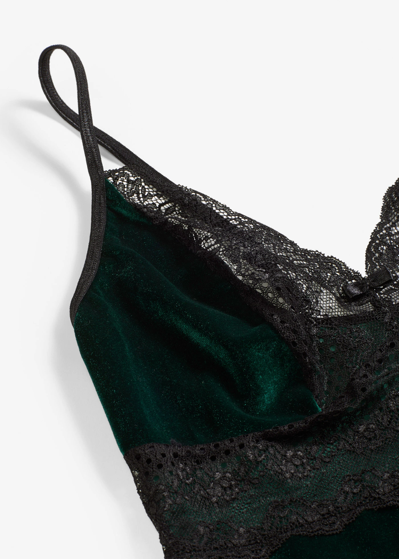 Sametové body ouvert • smaragdovo-černá • bonprix obchod