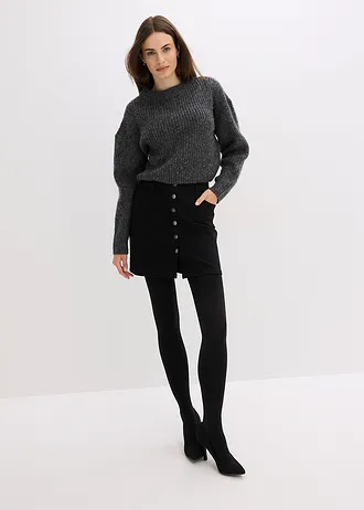 Termo punčochové kalhoty s měkkým flísem (100 DEN) • černá • bonprix obchod