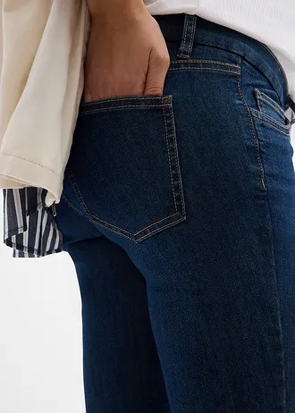 Těhotenské džíny s organickou bavlnou, Skinny • tmavě modrý denim • bonprix obchod