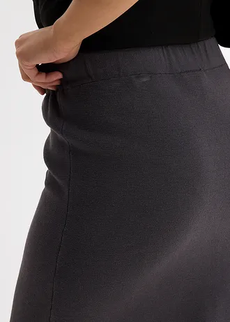 Pletená sukně z viskózové směsi • břidlicově šedá • bonprix obchod