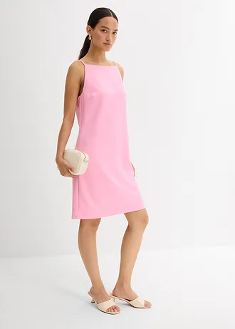 Mini šaty ze splývavého materiálu scuba • růžová • bonprix obchod