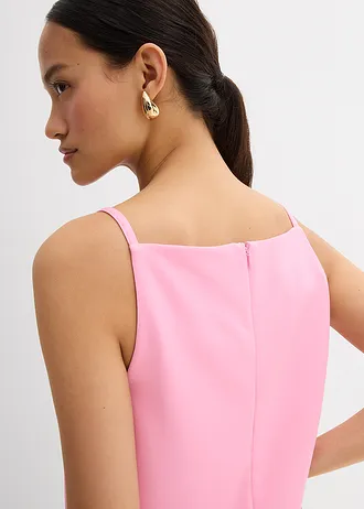 Mini šaty ze splývavého materiálu scuba • růžová • bonprix obchod