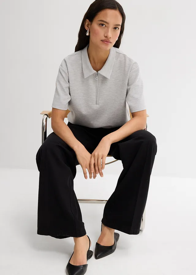 Pantalon à pinces en twill 100% coton • noir used • product-page.page-title-suffix