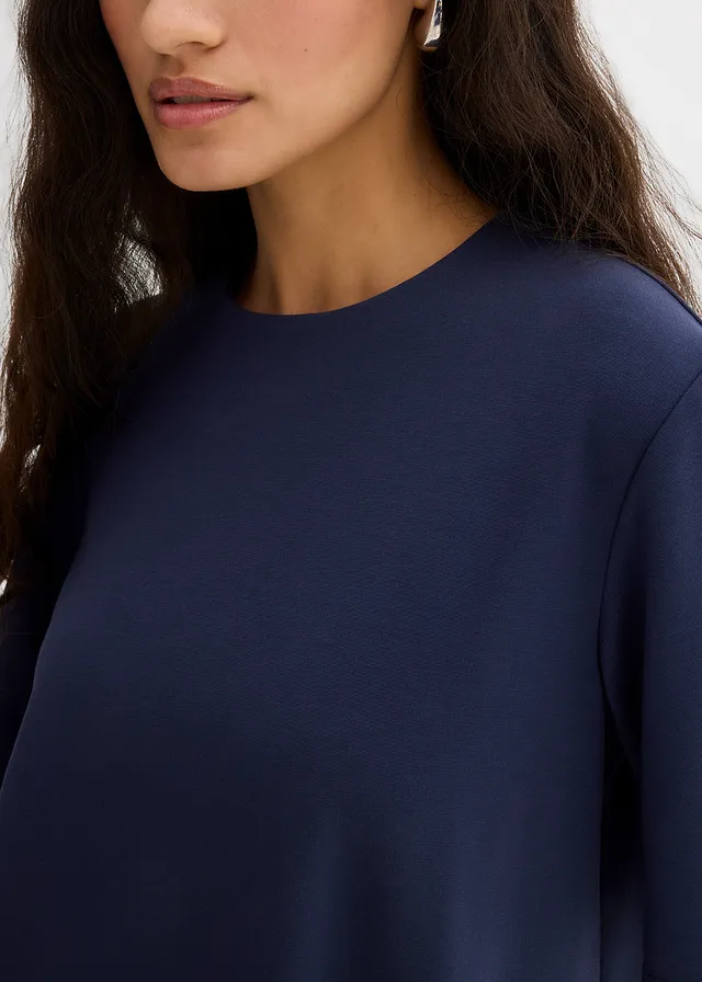 T-shirt confortable en Punto di Roma • bleu foncé • product-page.page-title-suffix