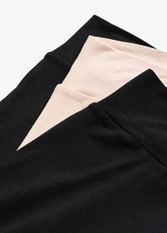 Dámské maxi boxerky z měkkého modalu (3 ks v balení) • černá /křídově béžová • bonprix obchod