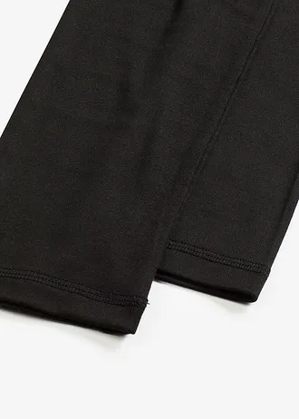Miękkie legginsy z miękkiego materiału • czarny • sklep bonprix
