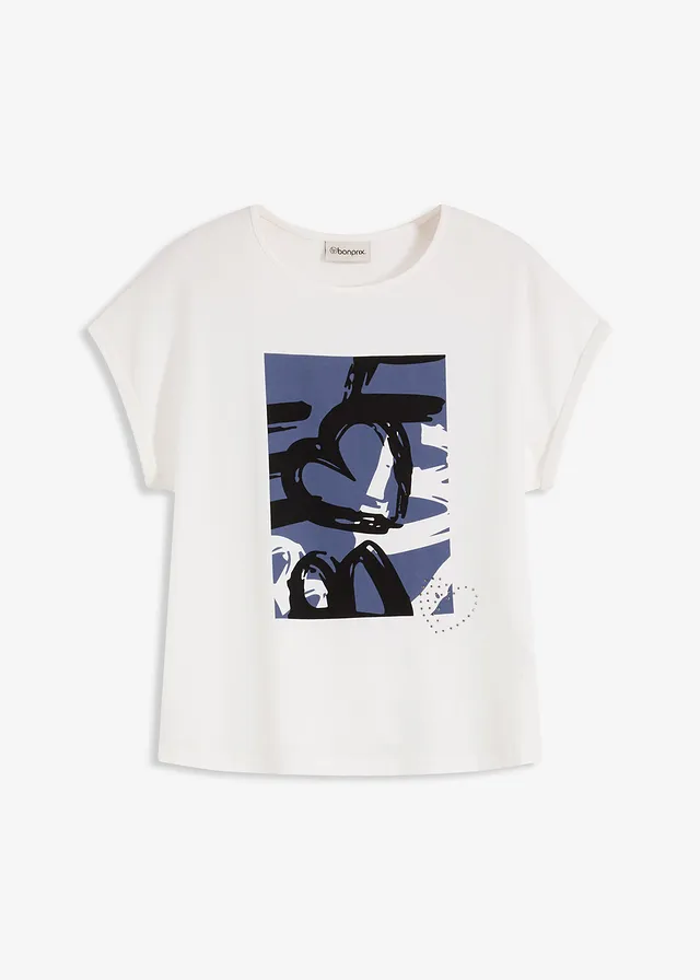 Bluză cu viscoză și pietricele lucioase